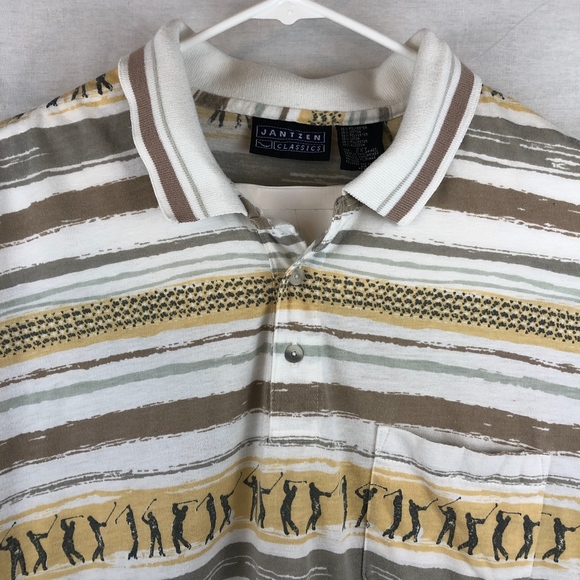 VINTAGE 1990's Retro Golf Polo -XXL - Picture 3 of 7